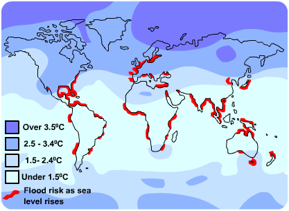 Diagram - Causes and Effects of Global Warming