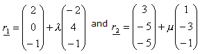 Diagram - Straight lines